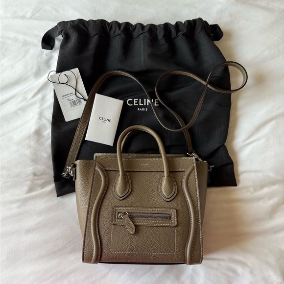Celine Nano Luggage Tote - Souris - Picture 1 of 13